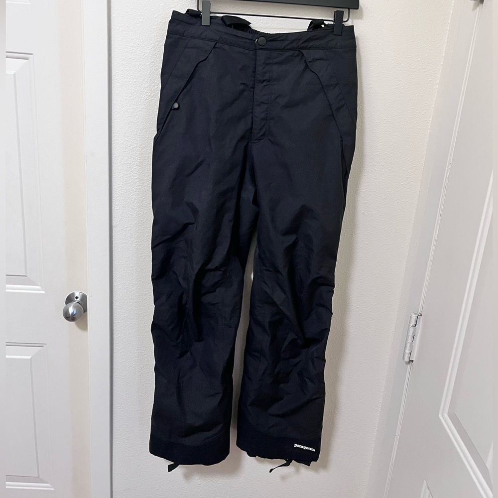 •PATAGONIA• Women’s Snow Bibs Black Gortex
